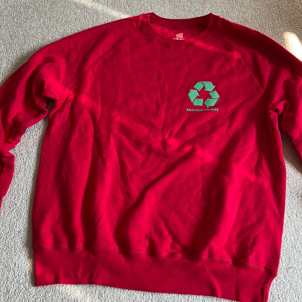 #NoNewThings crewneck to help promote recycling